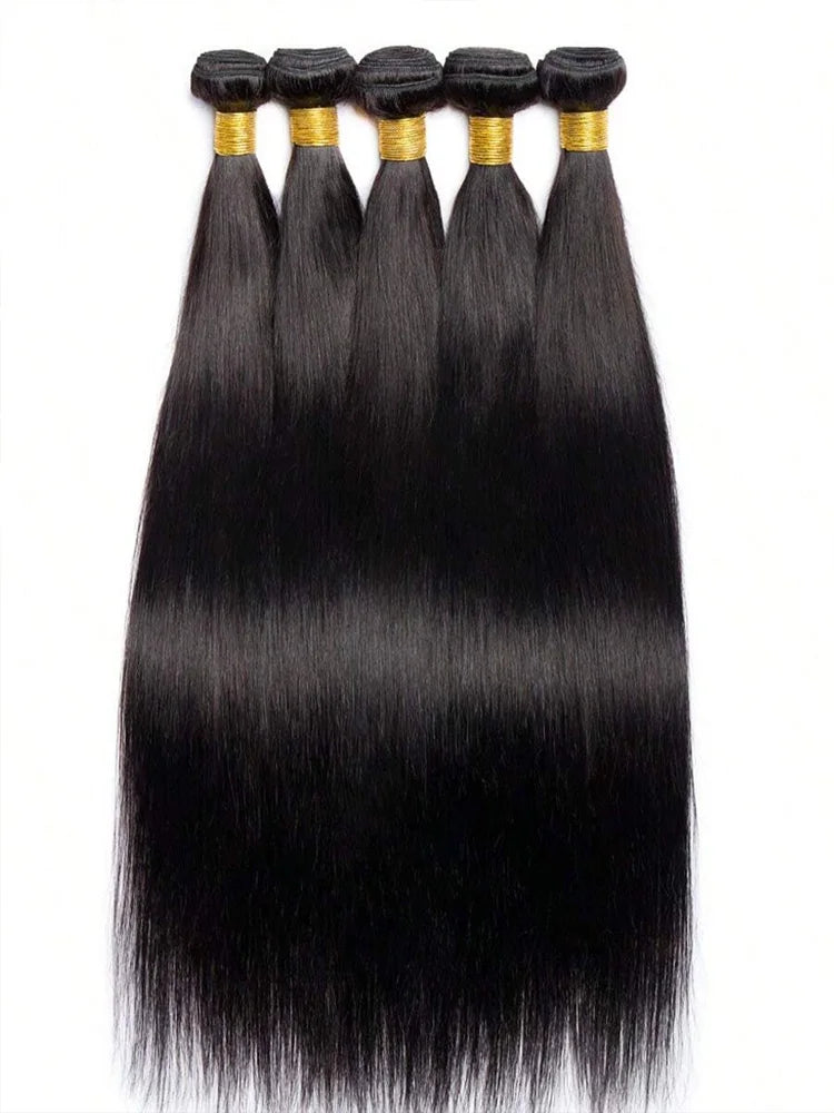 42 Inch Bundles Bone Straight Brazilian Human Hair Bundles Raw Extensions Tissage For Women
