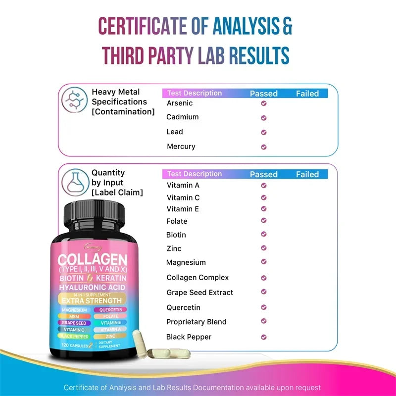 Advanced Collagen Supplement for Skin Hair Nails – Immune Support