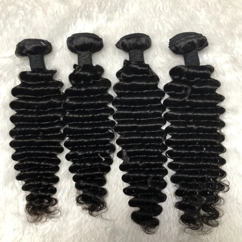 Queenlike Brazilian Deep Wave Raw Human Hair Bundles