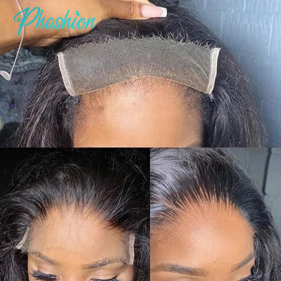 Phashion HD 5x5 6x6 7x7 Lace Closure Straight Pre Plucked Swiss 13x4 13x6 Full Frontal Only Natural Black 100% Remy Human Hair