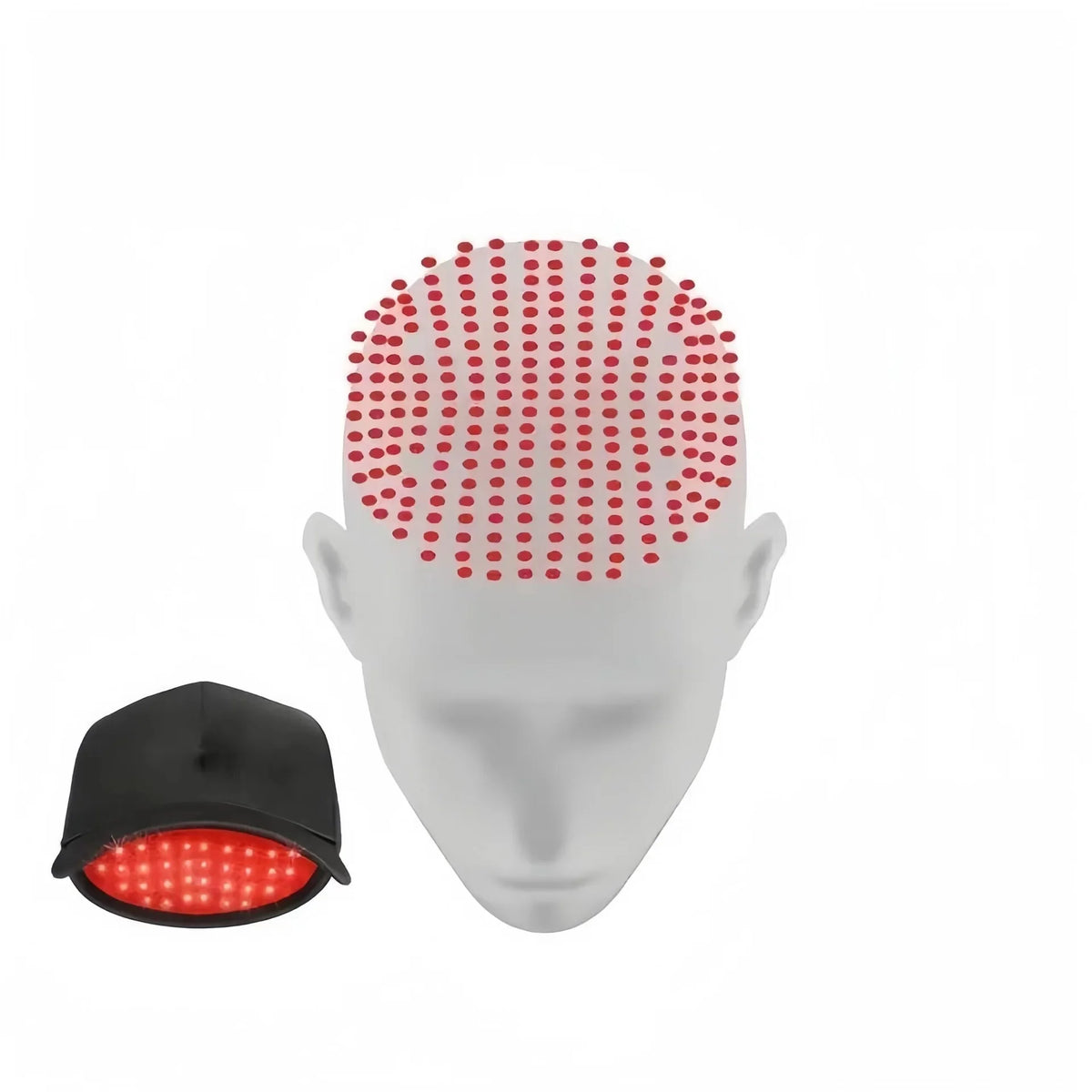 Hair Growth Cap Rechargeable 2000mAh LED Health Light Device Anti Hair Loss Anxiety Stress Reduce Migraine Scalp Relax Massager