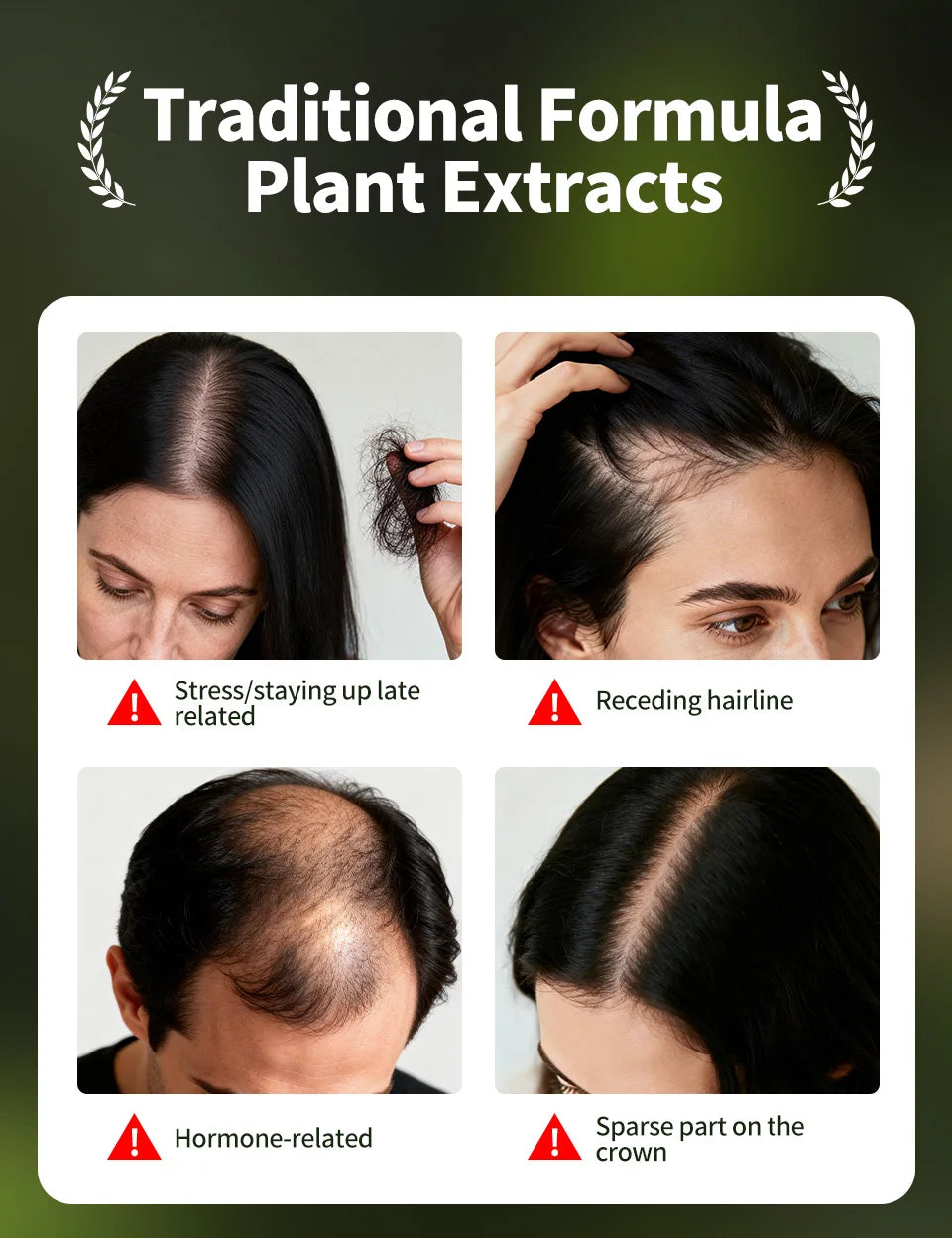 Anti Hair Loss Serum Set Hair Growth Essential Oil Usman Hair Regrowth Shampoo Soap Hair Care Thickening Oil Spray For Men Women