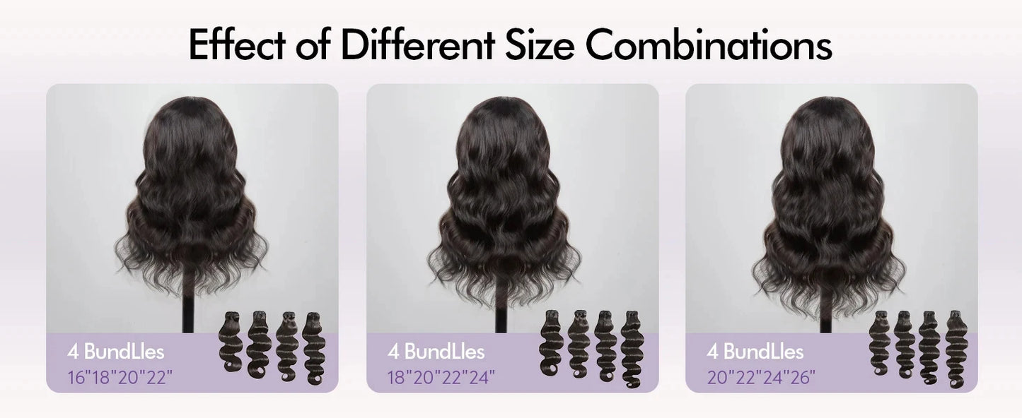 12A Brazilian Body Wave Raw Virgin Human Hair Bundles