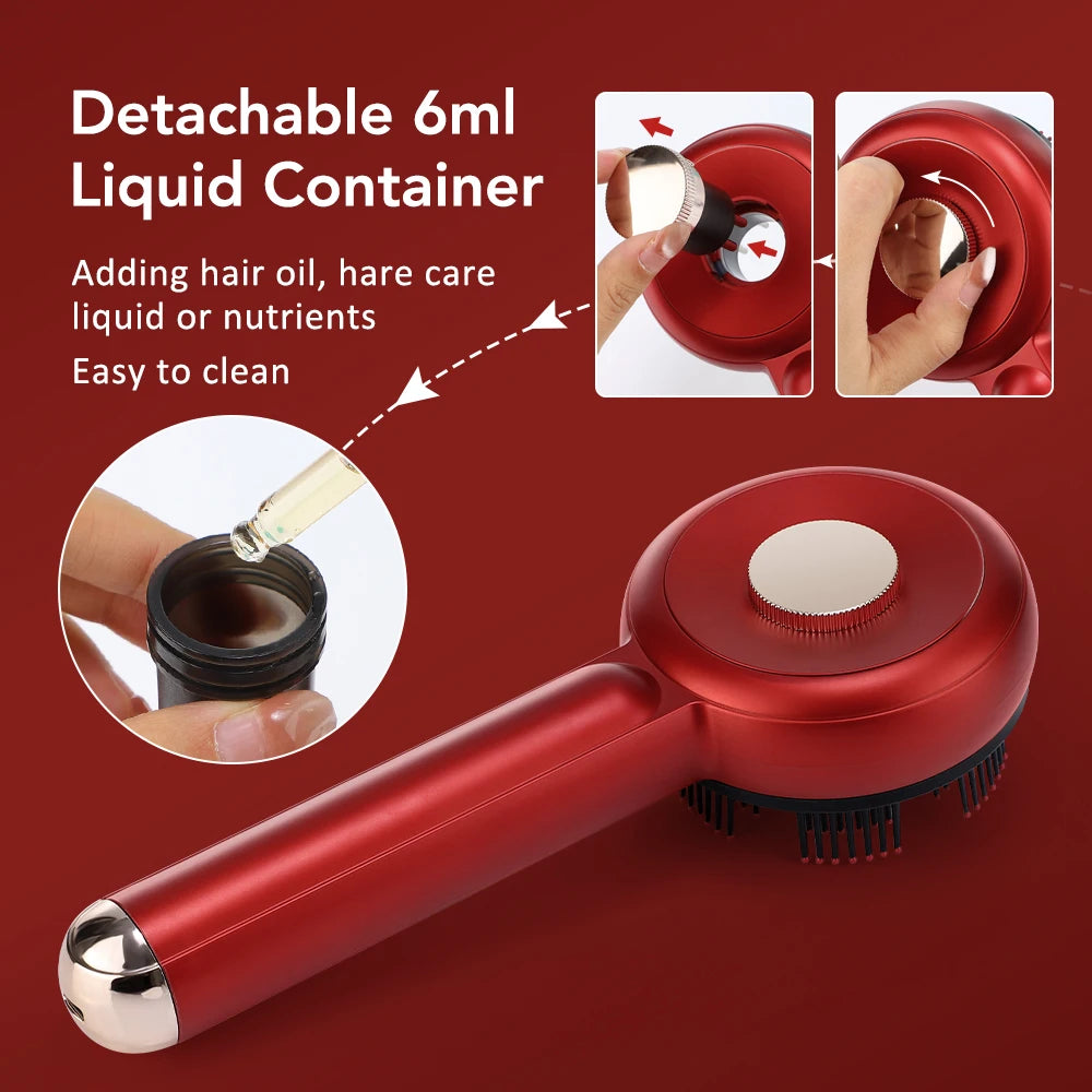 Electric Scalp Massage Comb with Red Light – Hair Growth Brush