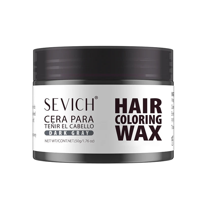 Hairs Dyed Mud Hair Colour Wax Easy To Wash Hair Styling Paste Dye for Eyebrow Beards Coloring Temporary Hair Color Style Cream