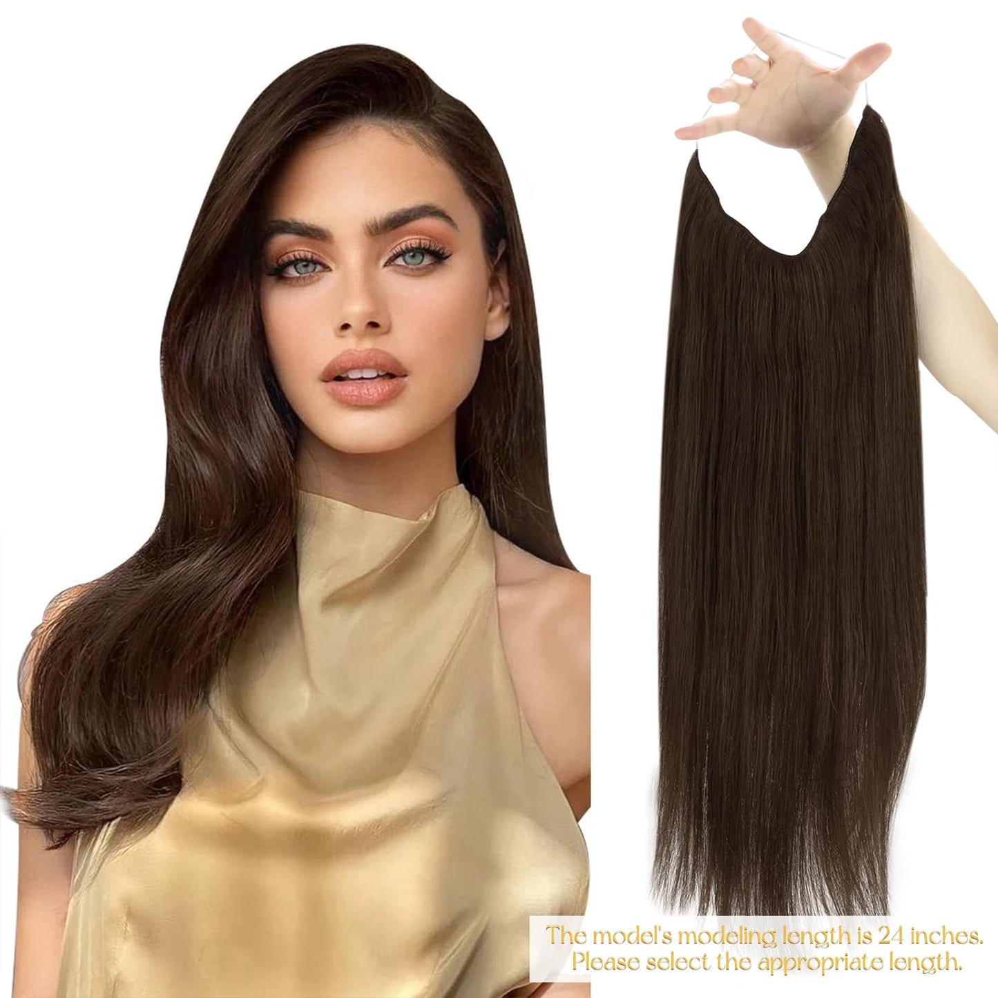 Invisible Wire Weft Hair Extensions Blonde Remy – One Piece Clips