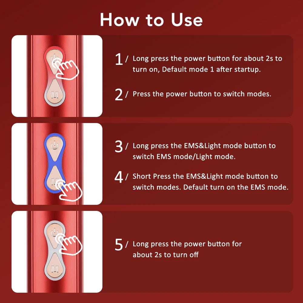 Electric Scalp Massage Comb with Red Light – Hair Growth Brush