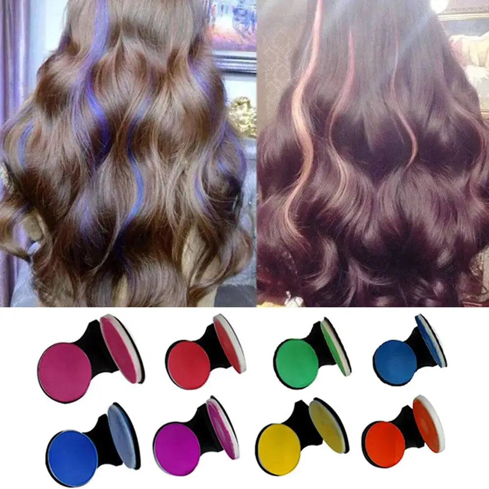 DIY Pastel Hairstyle Styling 8Pcs/Set 3g Disposable Hair Dye Powder Water Soluble Colorful Hair Chalk Powder Temporary Spray