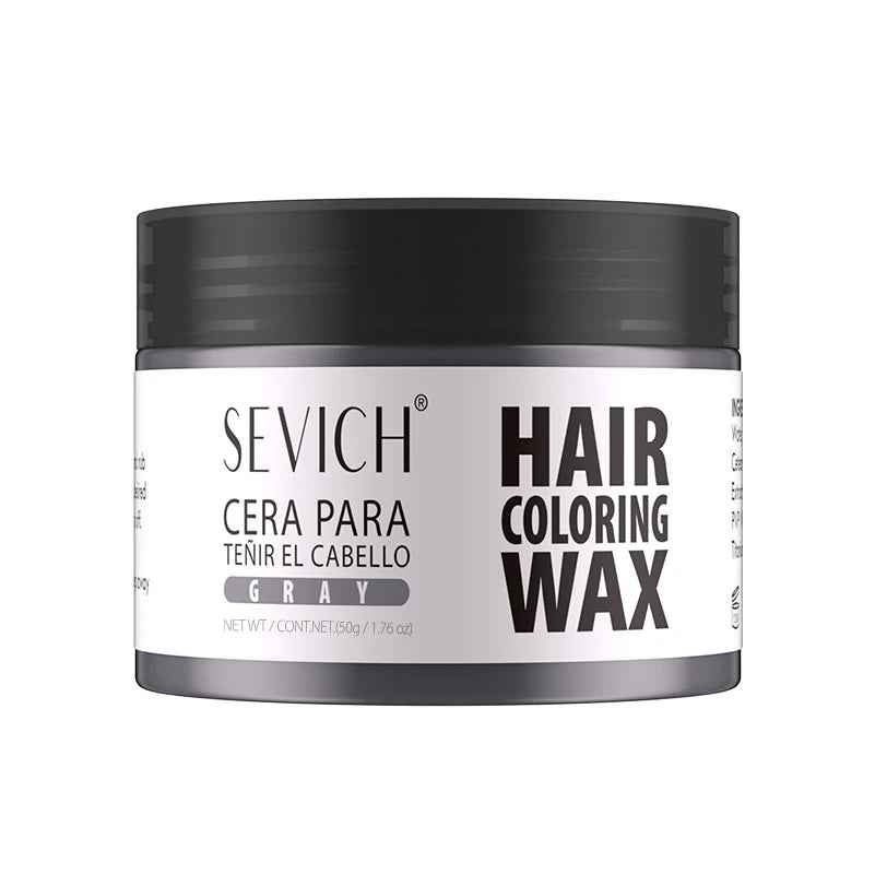 Hairs Dyed Mud Hair Colour Wax Easy To Wash Hair Styling Paste Dye for Eyebrow Beards Coloring Temporary Hair Color Style Cream