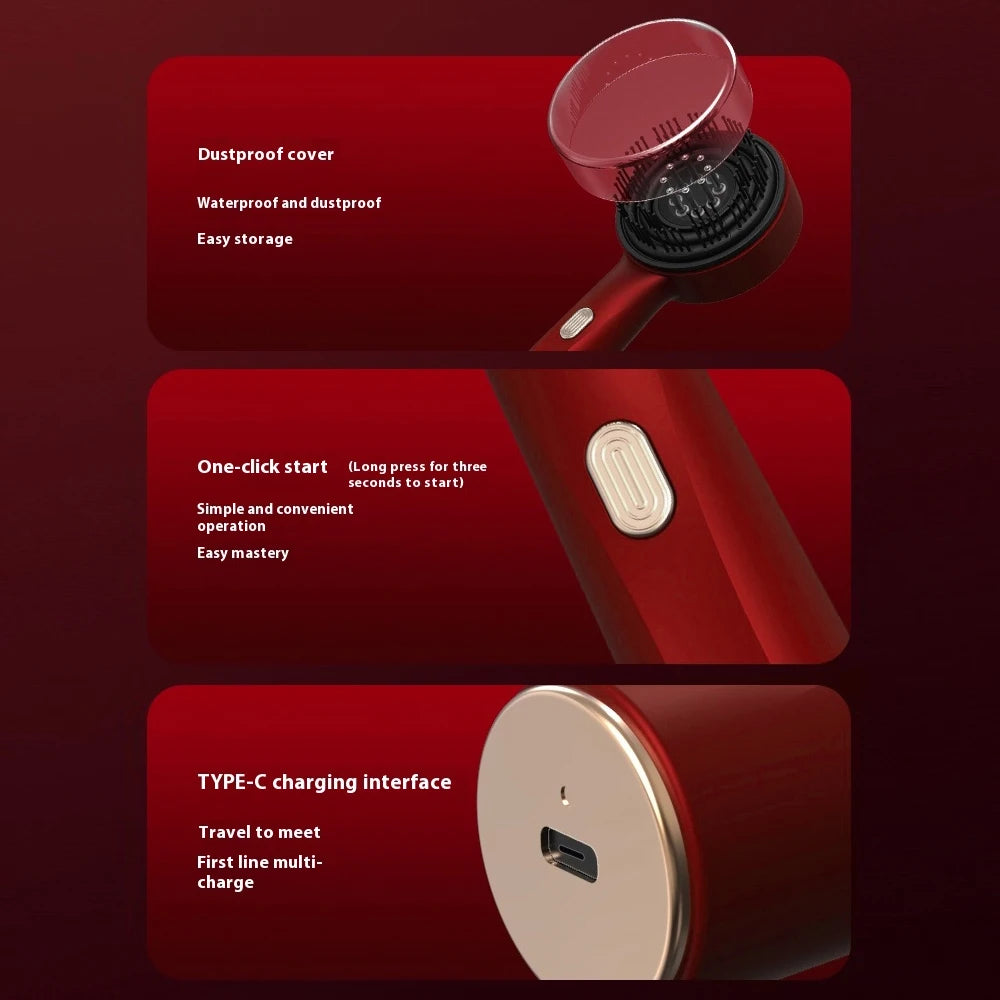 Electric Scalp Massage Comb with Red Light – Hair Growth Brush