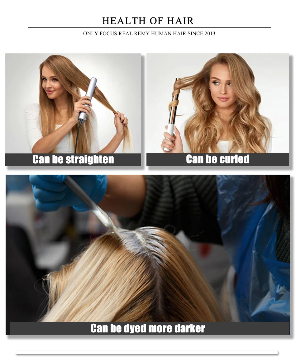 Double Drawn Genius Weft Extensions Blonde Virgin Hair 100g