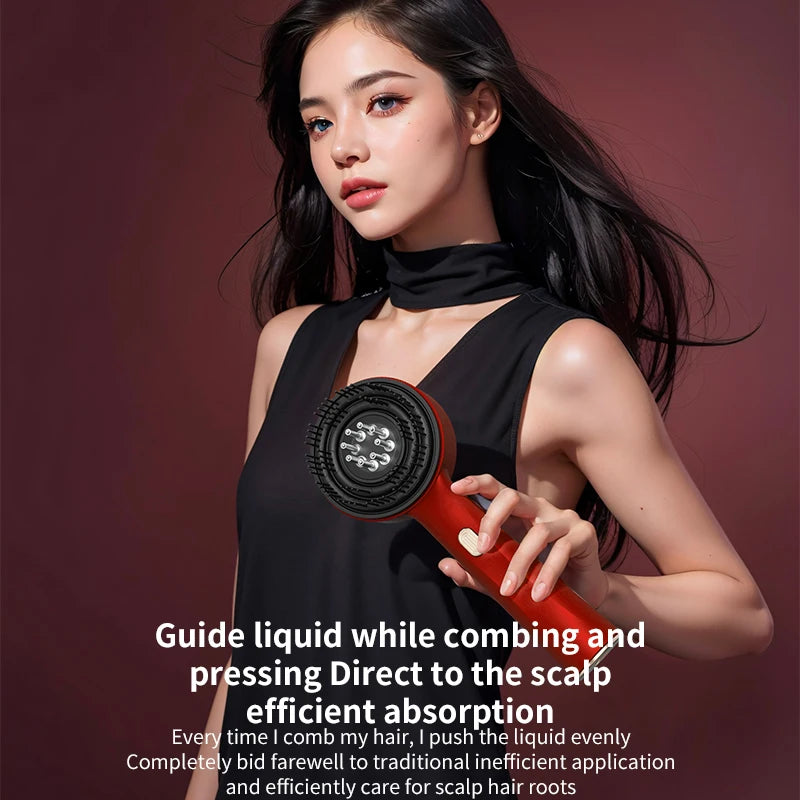 Electric Scalp Massage Comb with Red Light – Hair Growth Brush