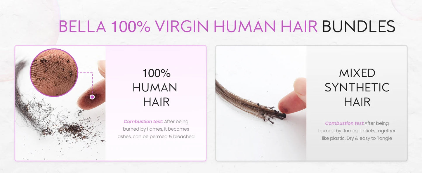 Brazilian Bone Straight Human Hair Bundles Virgin Hair Natural Color