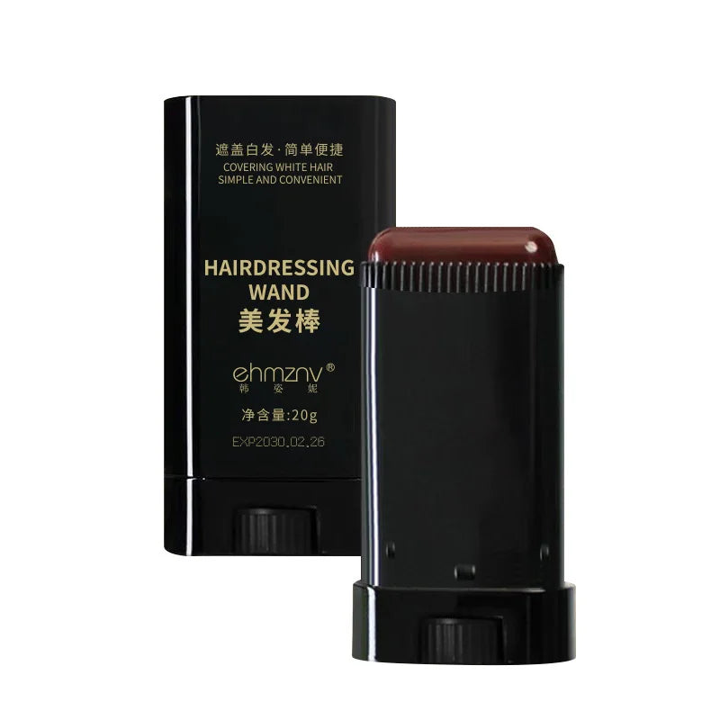 Quick Hair Dye Stick Permanent Coverage Long-Lasting Effect Portable Applicator Brush Design Touch Up the Color at Home