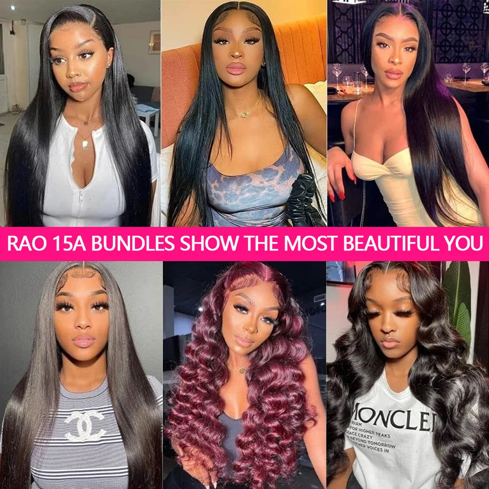 12A Straight Raw Virgin Human Hair Bundles 20–24 Inch