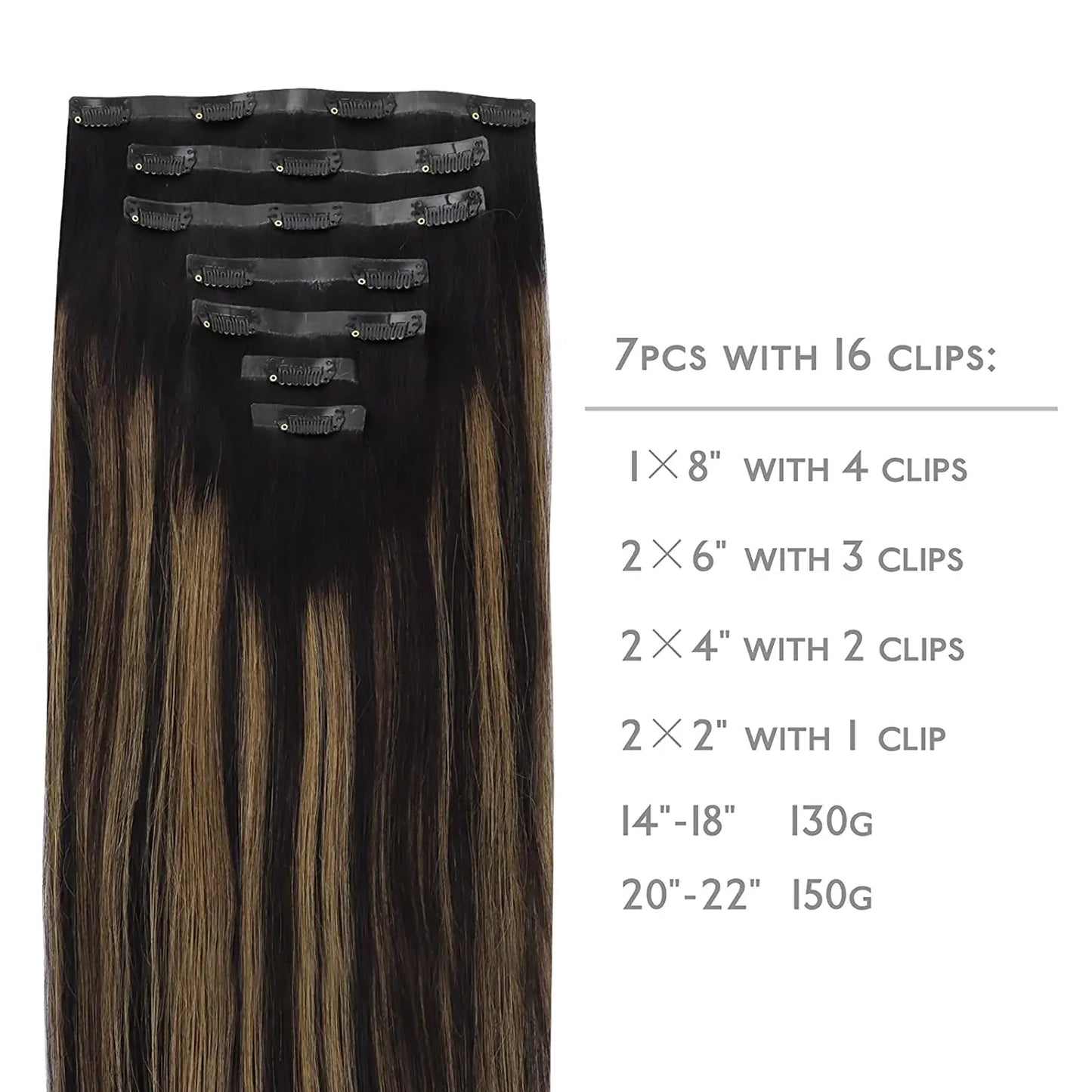 Seamless Clip In Hair Extensions Human Hair Invisible PU Tape In Remy Hair Extensions Ombre Blonde Color Skin Weft  7Pcs 150g