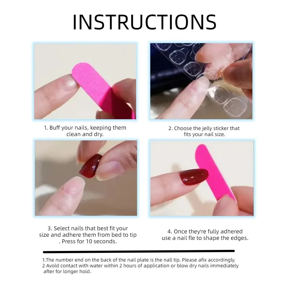 24pcs Cat Eye French Press-On Nails with 3D Bow