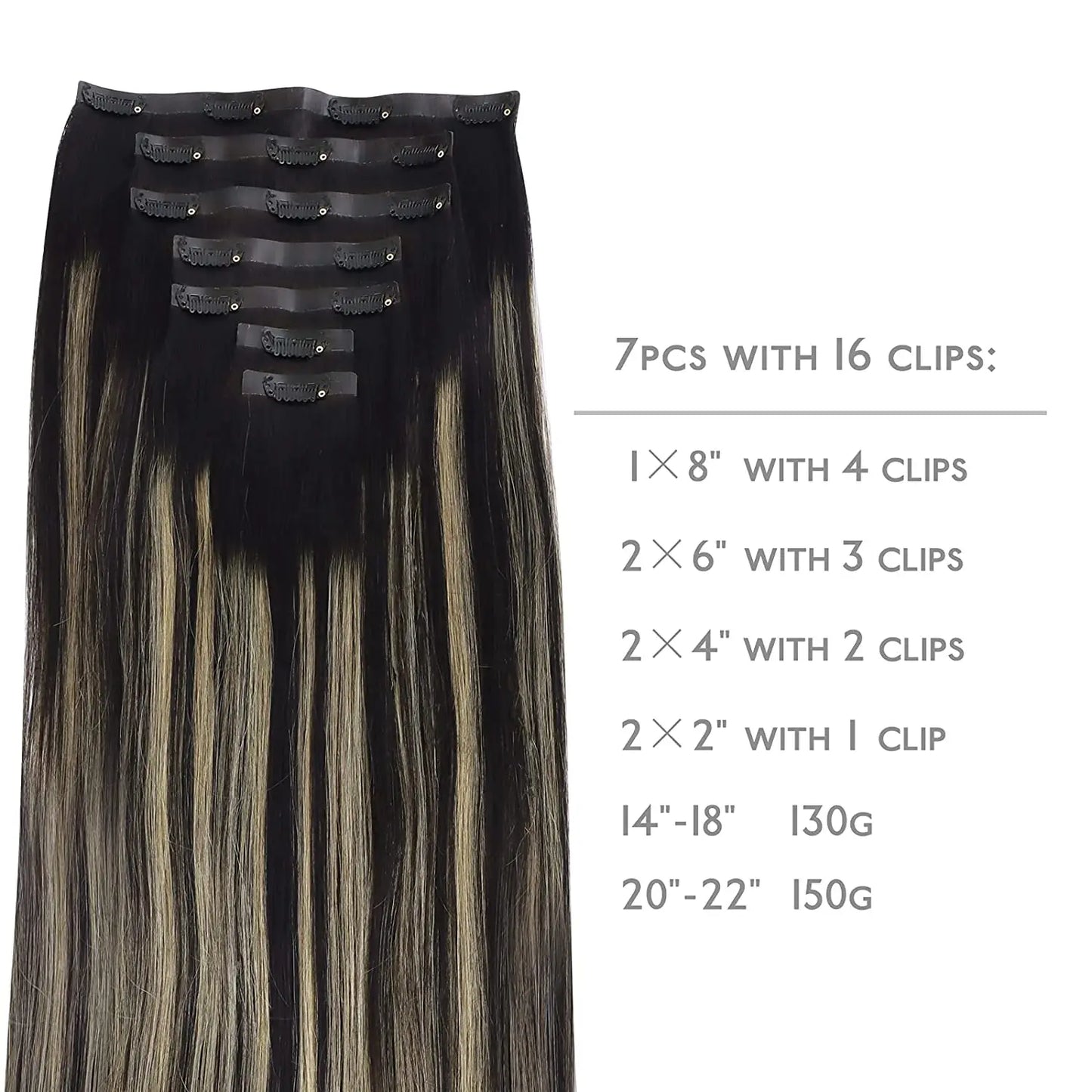 Seamless Clip In Hair Extensions Human Hair Invisible PU Tape In Remy Hair Extensions Ombre Blonde Color Skin Weft  7Pcs 150g