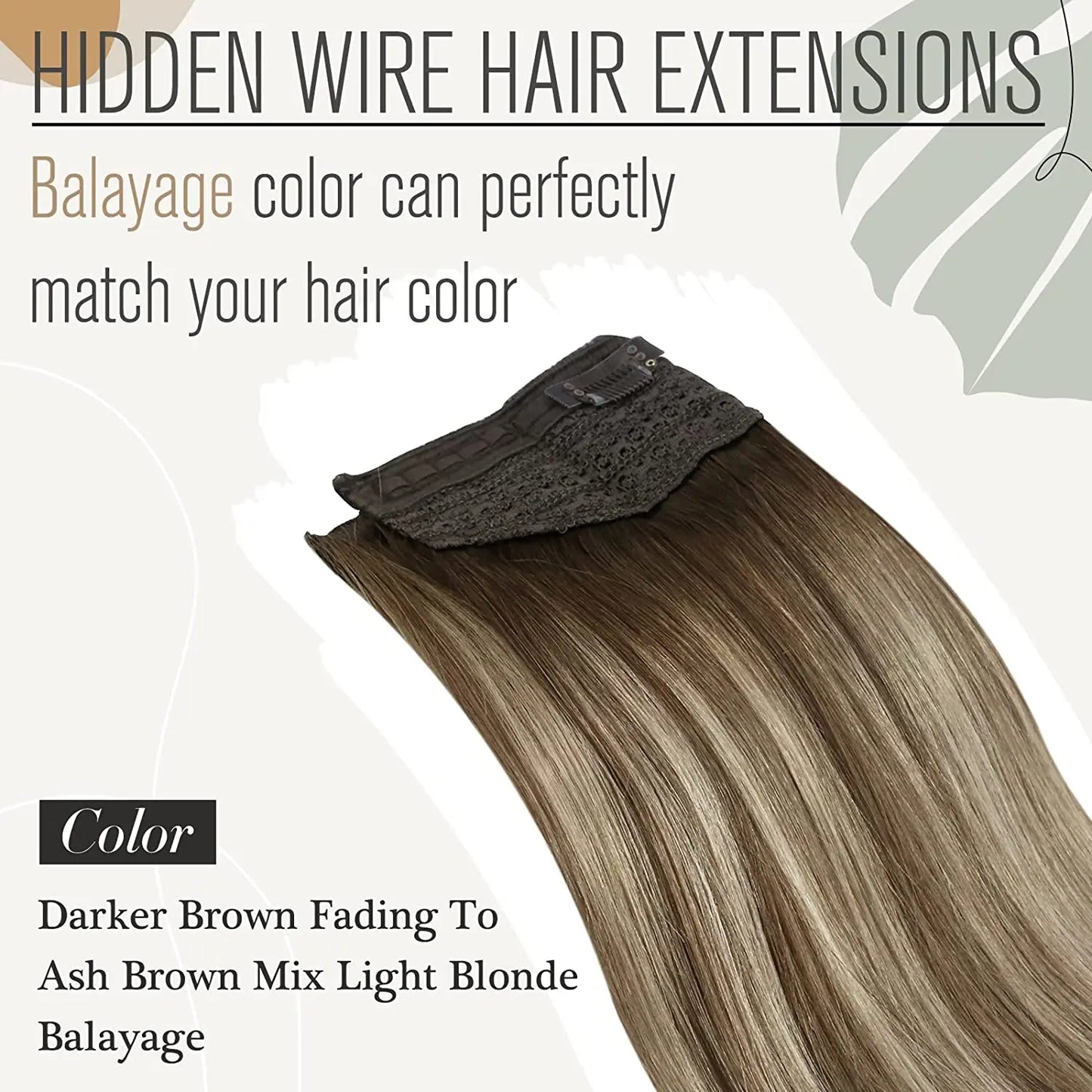Invisible Wire Weft Hair Extensions Blonde Remy – One Piece Clips