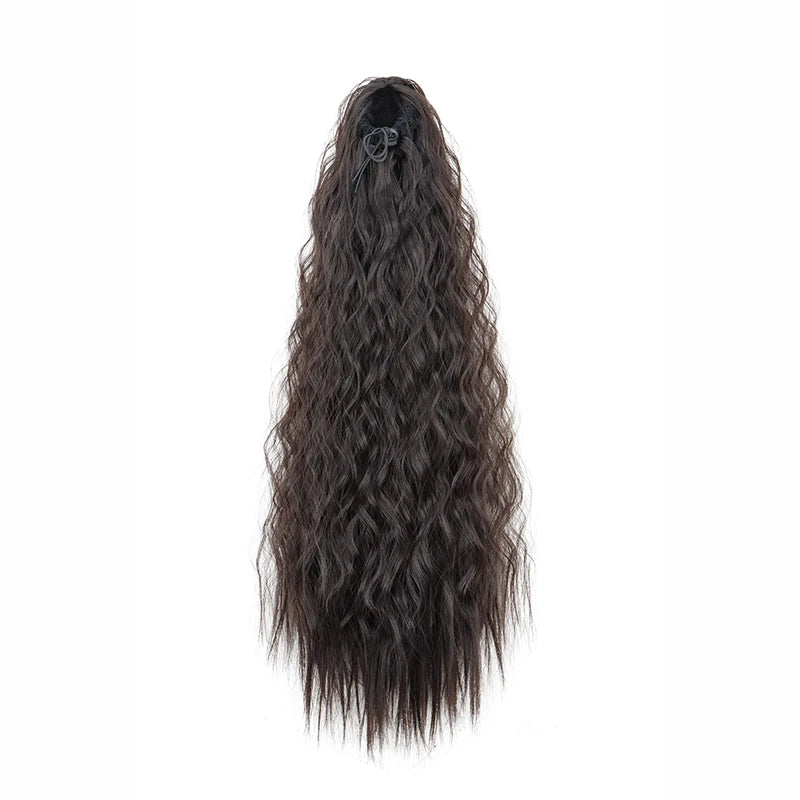 Premium Kinky Curly Drawstring Ponytail 22" Clip-In Hair Extension