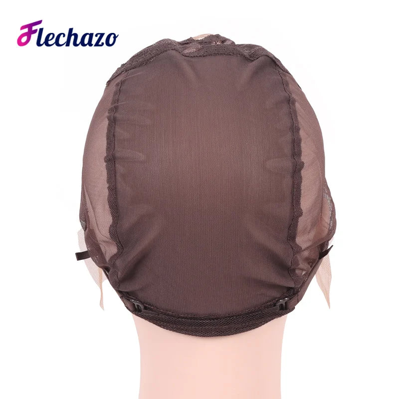 T Part Lace Wig Cap For Making Wigs Mesh Dome Cap Swiss Lace Weave Cap Ventilated Wig Cap Silk Base Hairnet