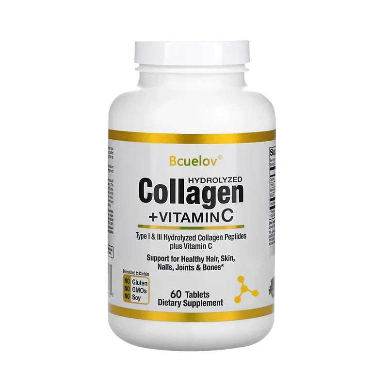 Bcuelov Hydrolyzed Collagen Peptides – Hair Skin Nails Support