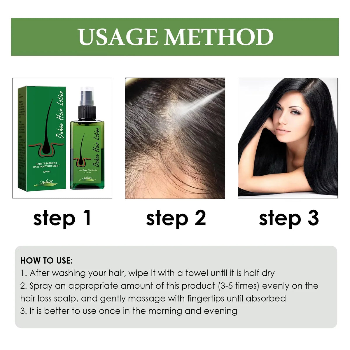 Hair Regrowth For Man Hair Growth Spray Anti Hair Loss Baldness Hair Root Repair Damaged Scalp Treatment Hair Growth Serum New