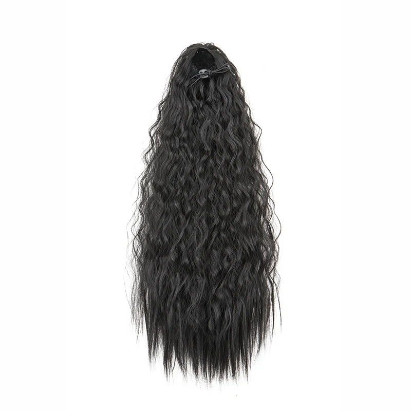 Premium Kinky Curly Drawstring Ponytail 22" Clip-In Hair Extension
