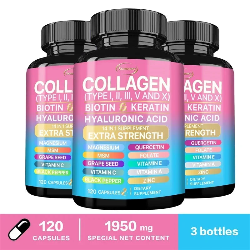 Advanced Collagen Supplement for Skin Hair Nails – Immune Support