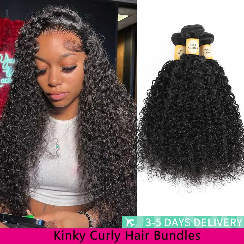 12A Burmese Kinky Curly Human Hair Bundles