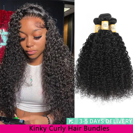 12A Burmese Kinky Curly Human Hair Bundles
