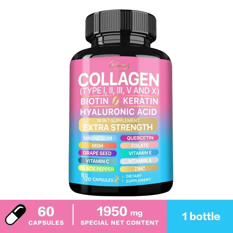 Advanced Collagen Supplement for Skin Hair Nails – Immune Support