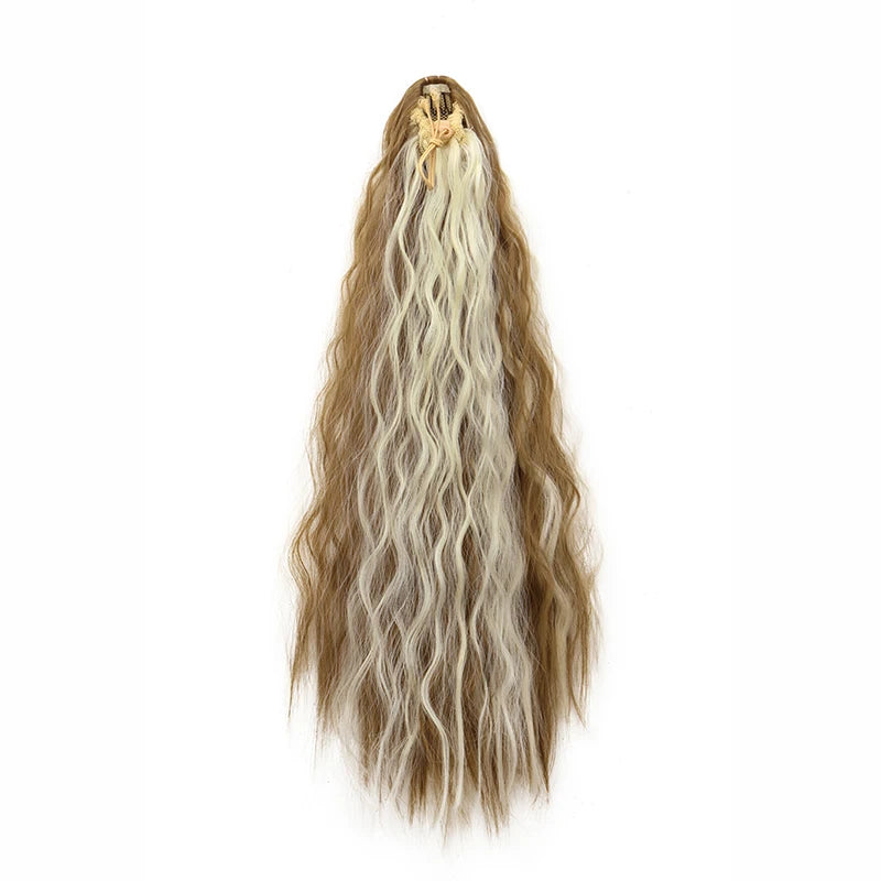 Premium Kinky Curly Drawstring Ponytail 22" Clip-In Hair Extension