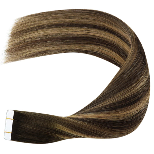 Seamless Skin Weft Tape In Extensions – Real Human Hair Straight