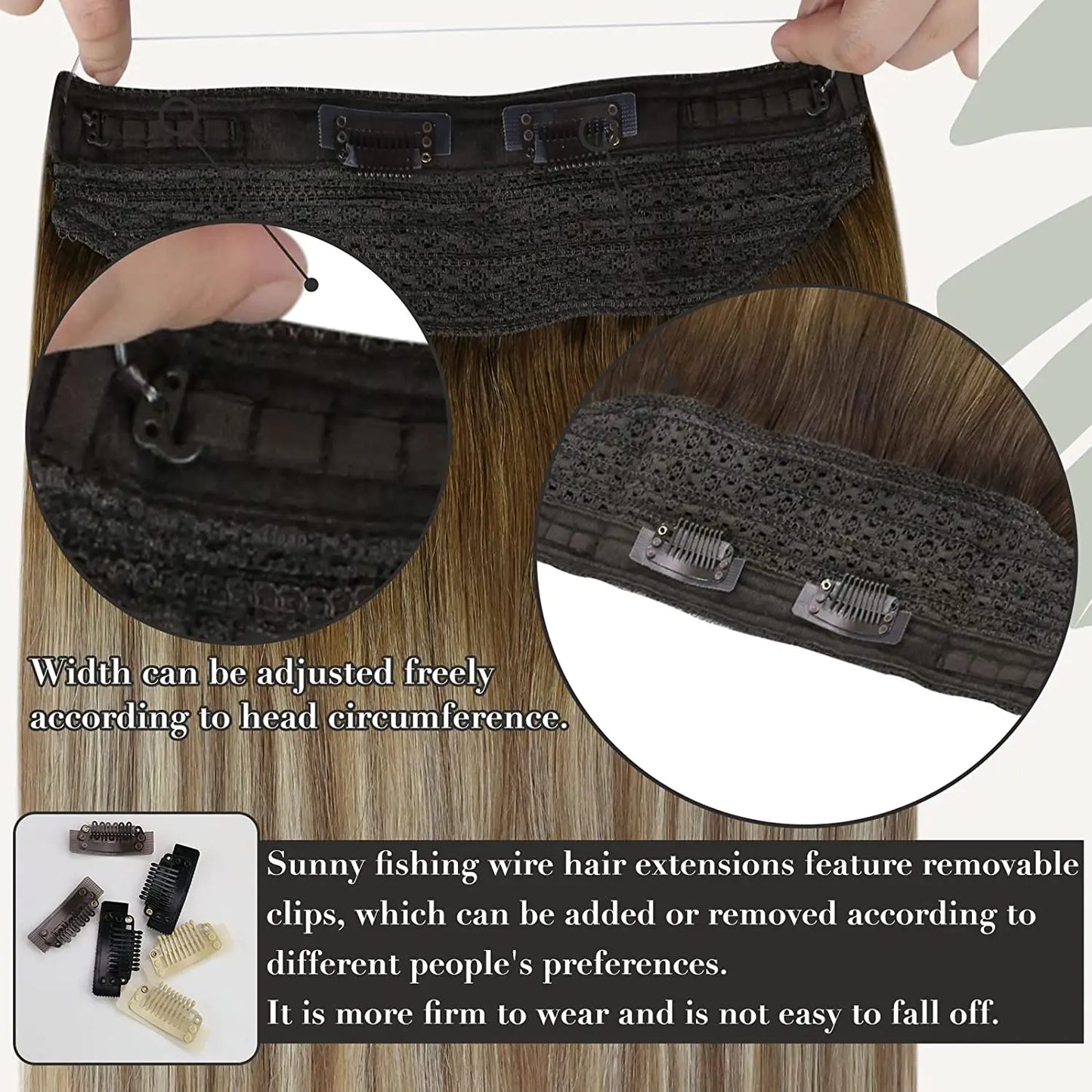 Invisible Wire Weft Hair Extensions Blonde Remy – One Piece Clips