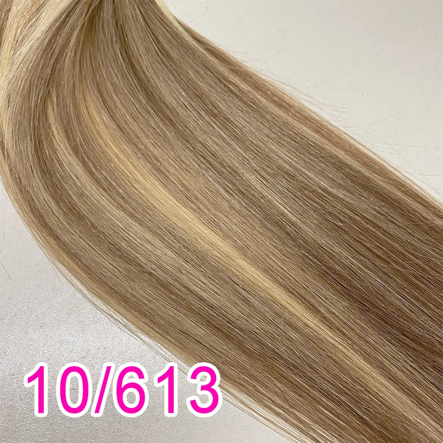 Shinehair Wholesale Straight Human Hair Bulk 100% Real Human Hair Extensions Highlight 16A Natural Black Hair Bundle Blonde 613