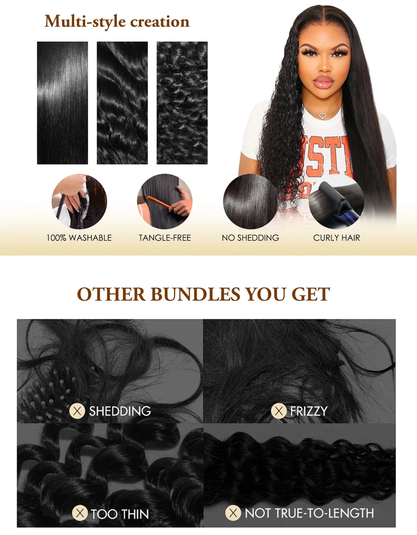 Brazilian Loose Wave Raw Human Hair Bundles
