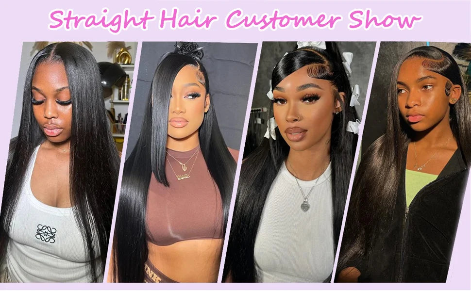 Brazilian Bone Straight Human Hair Bundles Virgin Hair Natural Color