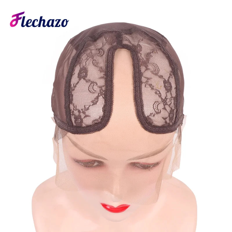 T Part Lace Wig Cap For Making Wigs Mesh Dome Cap Swiss Lace Weave Cap Ventilated Wig Cap Silk Base Hairnet