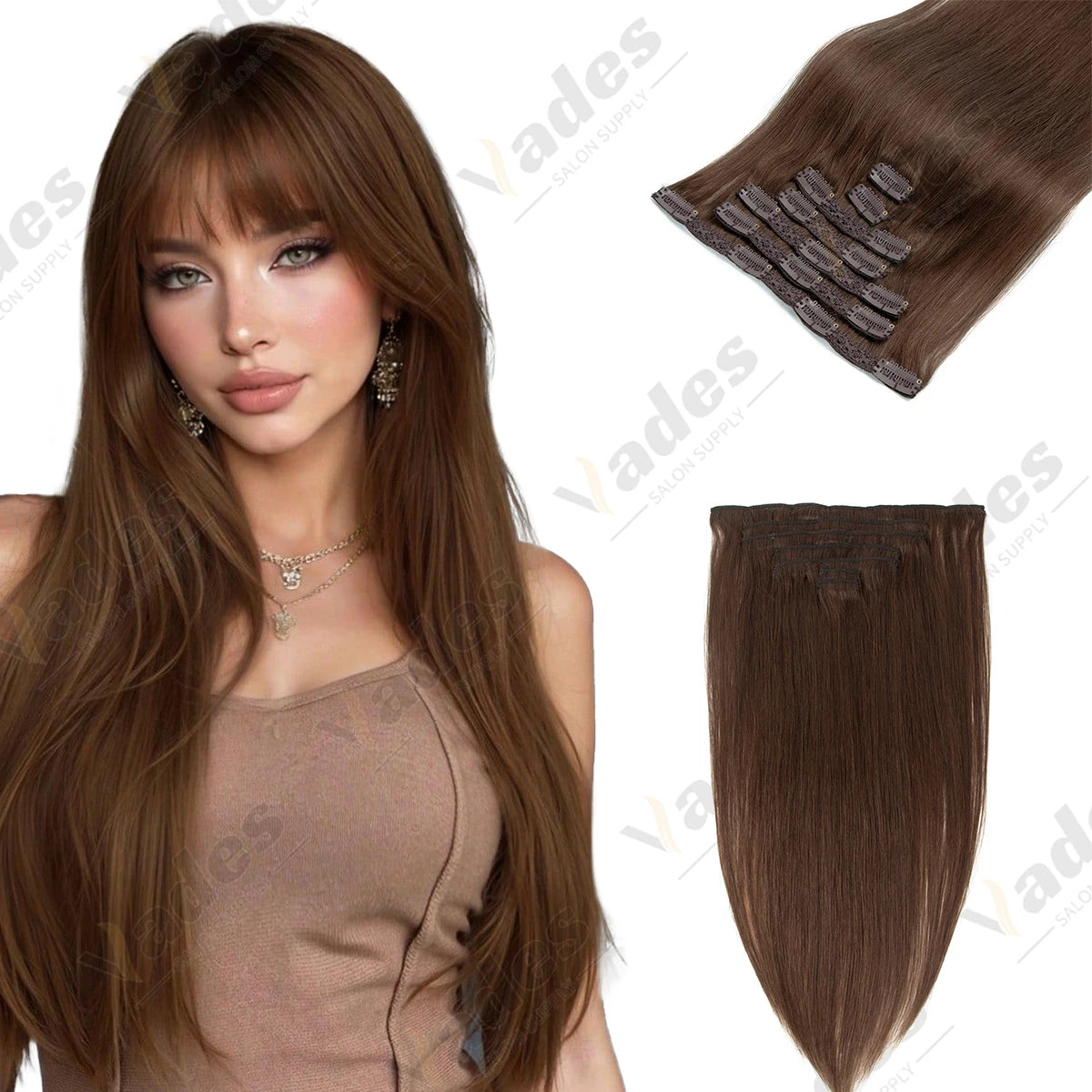 Invisible Seamless PU Clip In Human Hair Extension Tape Weft Clip in Extensions 7Pcs/set 12-24inch 100G 120G Clip on Hair