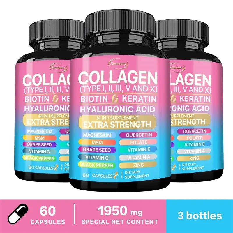 Advanced Collagen Supplement for Skin Hair Nails – Immune Support