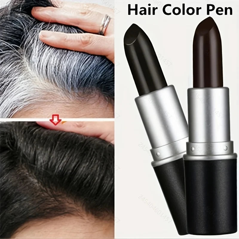 1PC Fast-Acting Temporary Hair Color Pen for Quick Gray Coverage Styling Hair Dye Pen for Easy Touch-ups