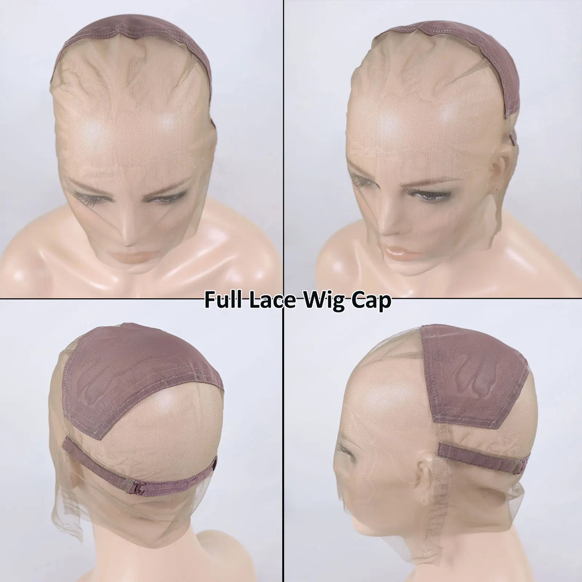 Full Lace Wig Cap Transparent Swiss 360 Lace Frontal Wig Caps For Making Wigs Glueless 13x6 Lace Weaving Wig Net Cap Accessories