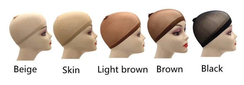 Elastic Nylon Wig Caps Stretch Hair Net Wig Liner Caps Breathable Wig Stocking Caps 24Pcs Pack for Women Hair Wig Installation