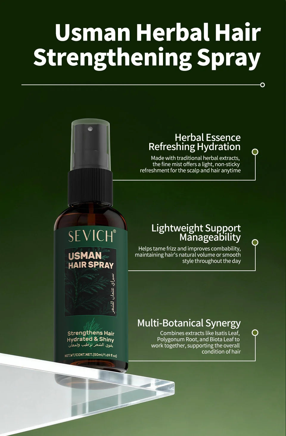 Anti Hair Loss Serum Set Hair Growth Essential Oil Usman Hair Regrowth Shampoo Soap Hair Care Thickening Oil Spray For Men Women