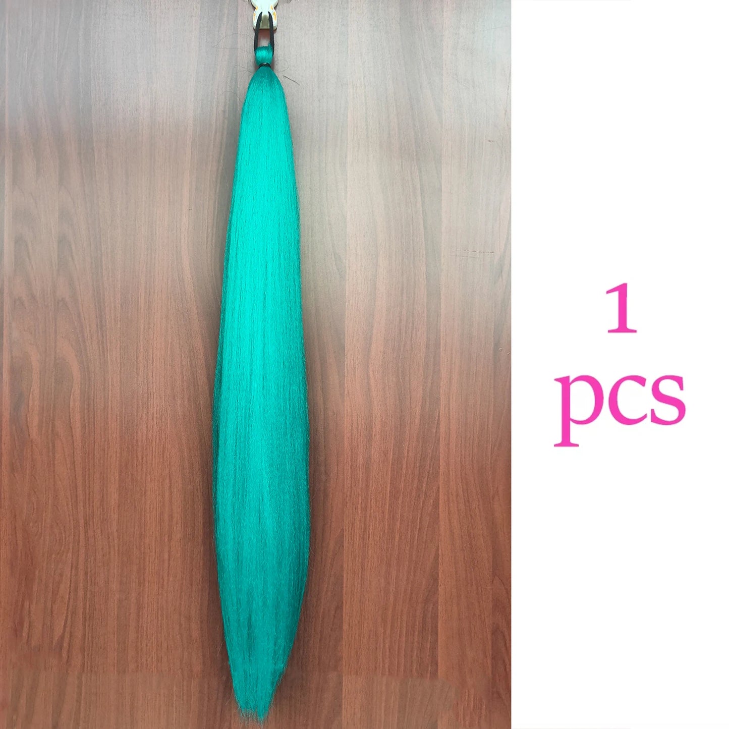 Vibrant 2Pcs Colorful Ponytail Extension Long Straight DIY Braid