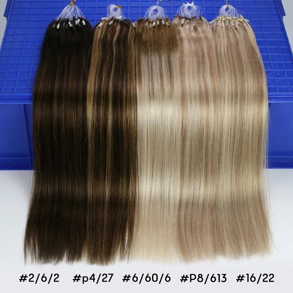 Remy Micro Ring Human Hair Extensions – No Heat, No Damage, 1g Strands