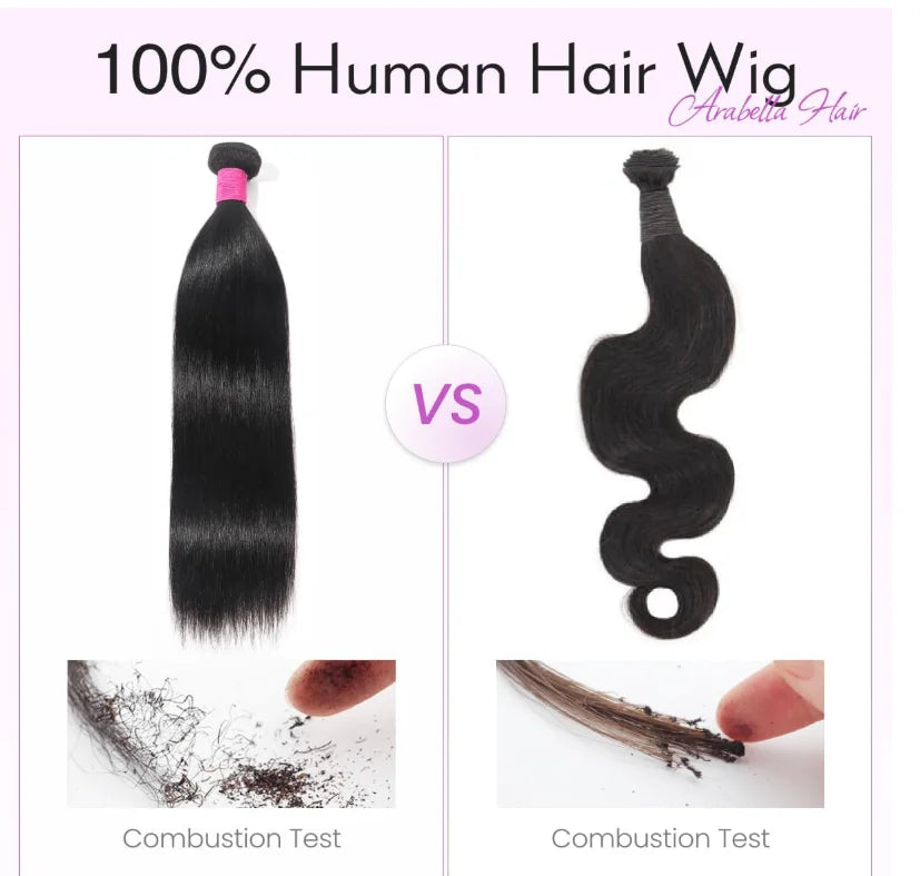 Brazilian Bone Straight Human Hair Bundles Virgin Hair Natural Color