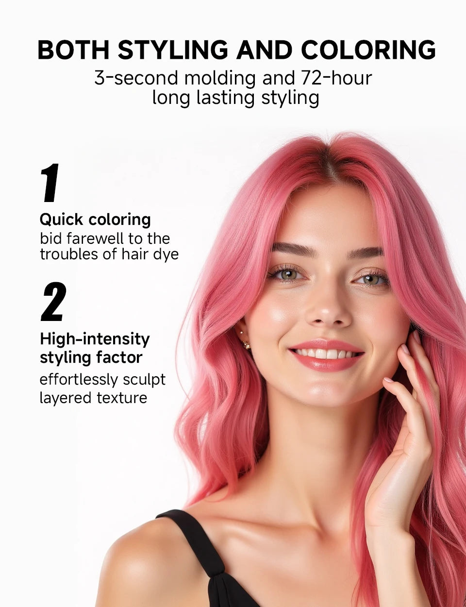 Hairs Dyed Mud Hair Colour Wax Easy To Wash Hair Styling Paste Dye for Eyebrow Beards Coloring Temporary Hair Color Style Cream