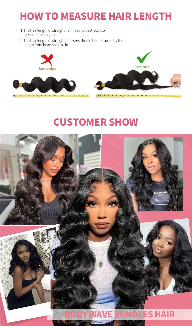 Body Wave Brazilian Hair Bundles – 100% Human Hair